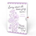 Gilded Daffodil Mother’s Day Luxe Bouquet and Vintage Lavender Floral Sentiment Set for Mom