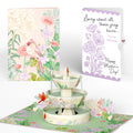 Cardinals in the Garden Mother’s Day Pop-Up Card and Vintage Lavender Floral Sentiment Set for Mom