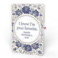 Sunlit Hydrangeas Mother’s Day Suncatcher Bouquet and Indigo Floral Sentiment Set for Mom