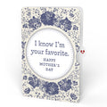 Gilded Daffodil Mother’s Day Luxe Bouquet and Indigo Floral Sentiment Set for Mom