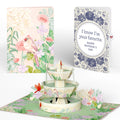 Cardinals in the Garden Mother’s Day Pop-Up Card and Indigo Floral Sentiment Set for Mom