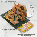Radiant Sunflowers Mother’s Day Pop-Up Card and Playful Painted Bloom Sentiment Set for Mom