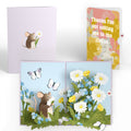 Field Mouse in the Flowers Mother’s Day Pop-Up Card and Playful Painted Bloom Sentiment Set for Mom
