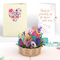 Mother's Day Basket Pop-Up Card and Sentiment Set for Mom