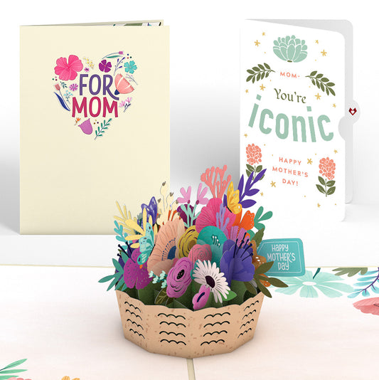 Mother's Day Basket Pop-Up Card and Iconic Bloom Sentiment Set for Mom
