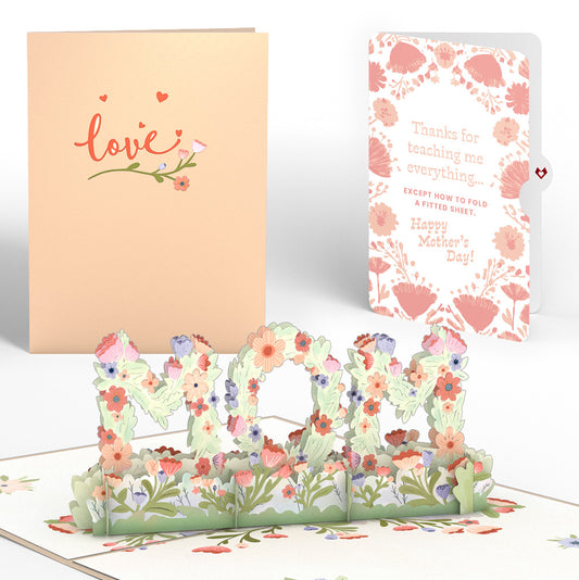 Floral Mom Mother’s Day Pop-Up Card and Poppies Garden Frame Sentiment Set for Mom