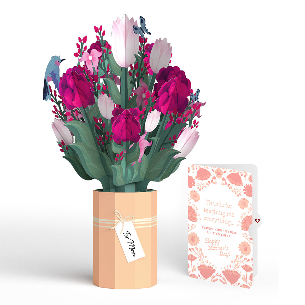 Mother’s Day Bouquet and Poppies Garden Frame Sentiment Set for Mom