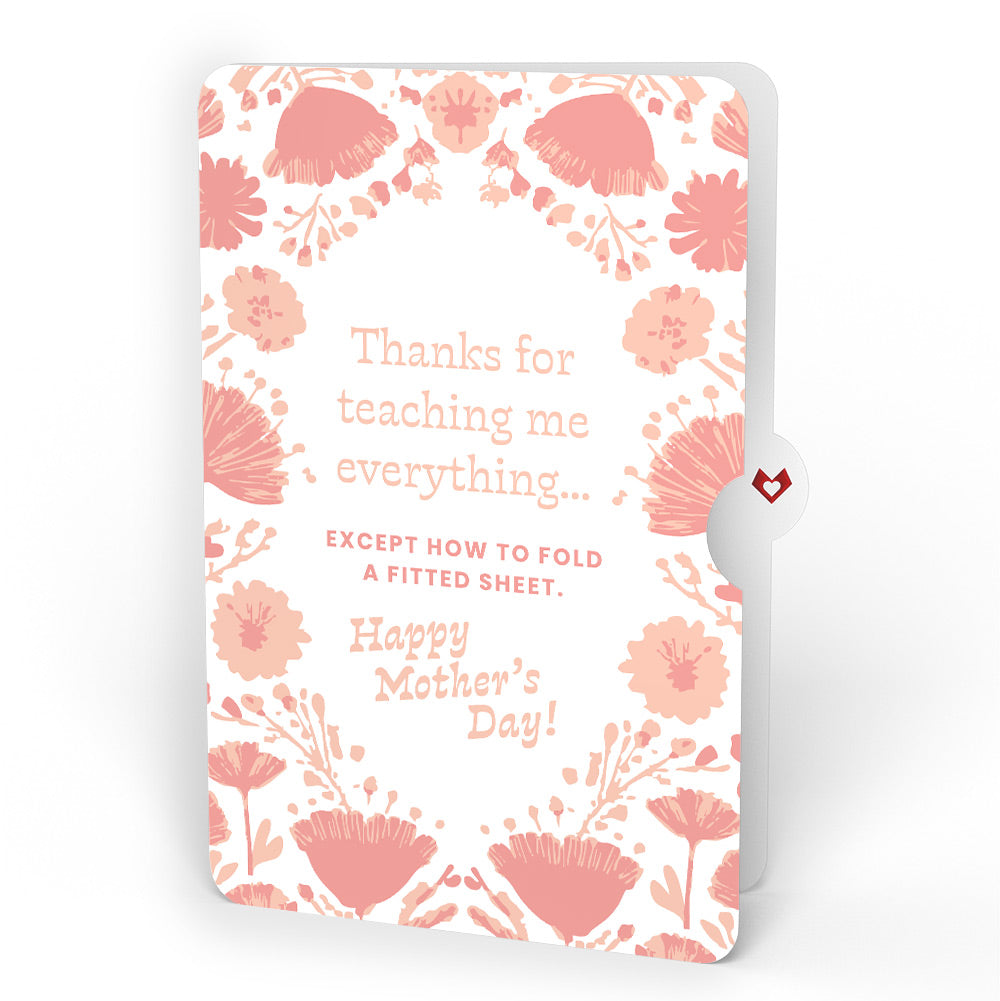 Stitched with Love Mother’s Day HeartFelt Charm Card™ and Poppies Garden Frame Sentiment Set for Mom