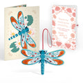 Peaceful Dragonfly Mother’s Day HeartFelt Charm Card™ and Poppies Garden Frame Sentiment Set for Mom