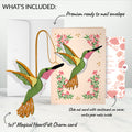 Serene Hummingbird Mother’s Day HeartFelt Charm Card™ and Poppies Garden Frame Sentiment Set for Mom