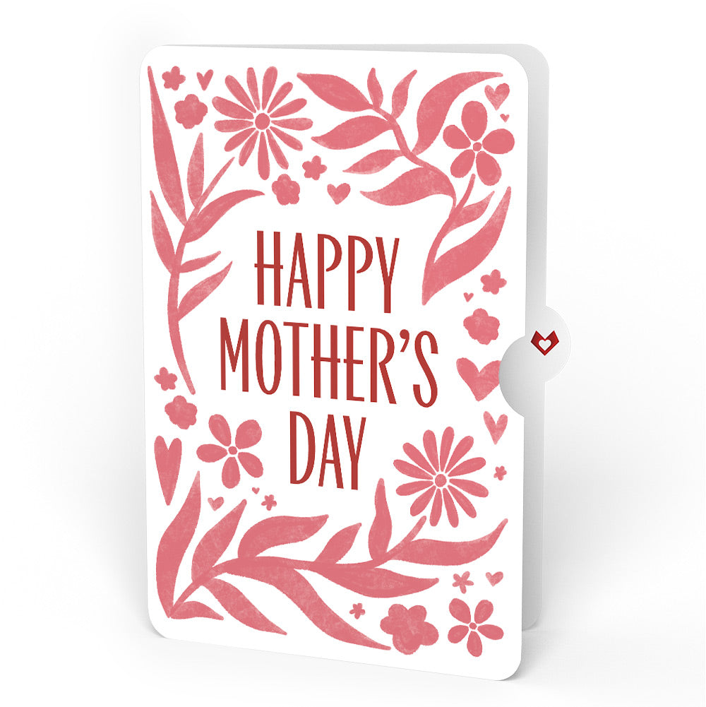 Floral Mom Mother’s Day Pop-Up Card and Bold Petal Pattern Sentiment Set for Mom