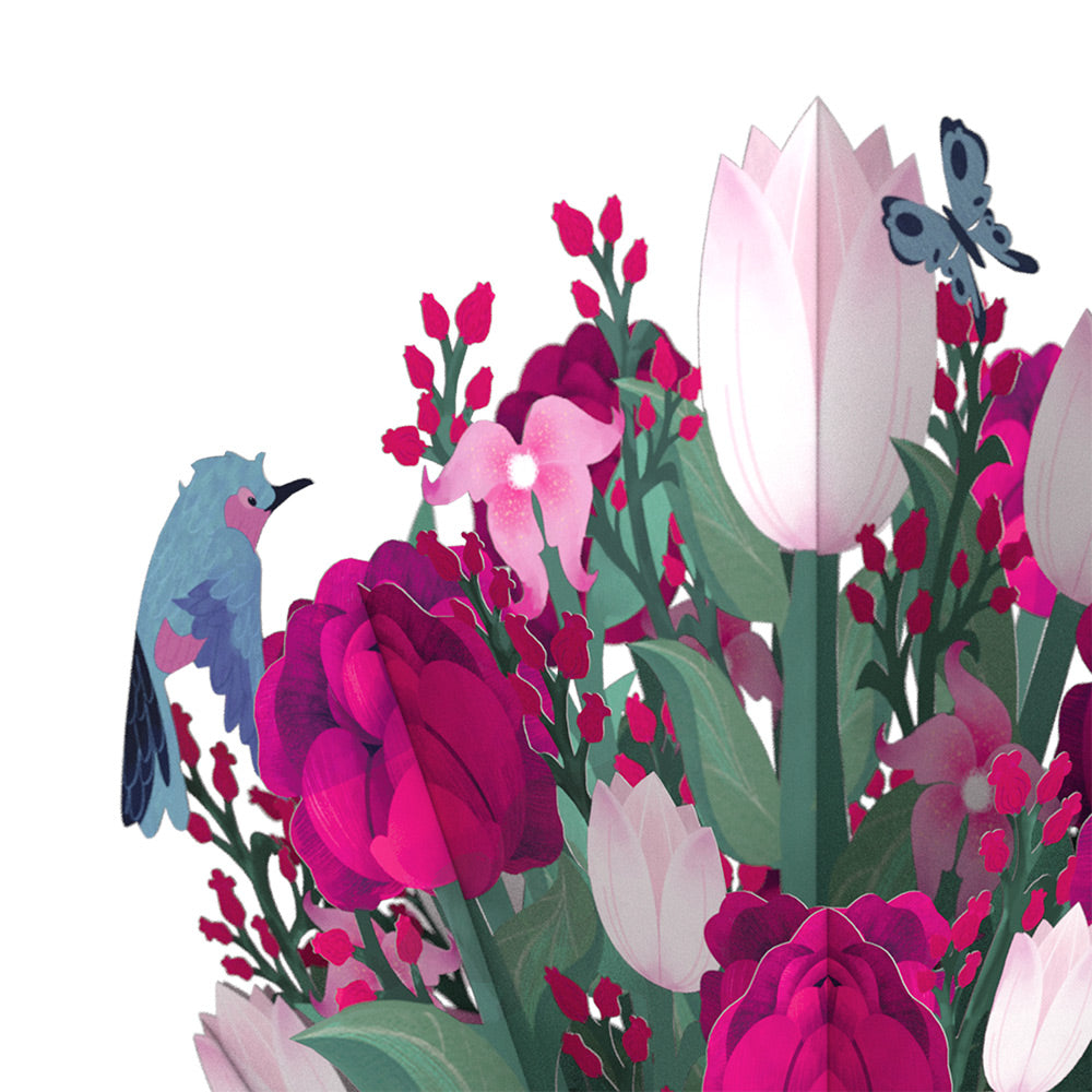 Mother’s Day Bouquet and Bold Petal Pattern Sentiment Set for Mom