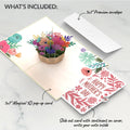 Mother's Day Basket Pop-Up Card and Bold Petal Pattern Sentiment Set for Mom