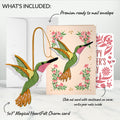 Serene Hummingbird Mother’s Day HeartFelt Charm Card™ and Bold Petal Pattern Sentiment Set for Mom