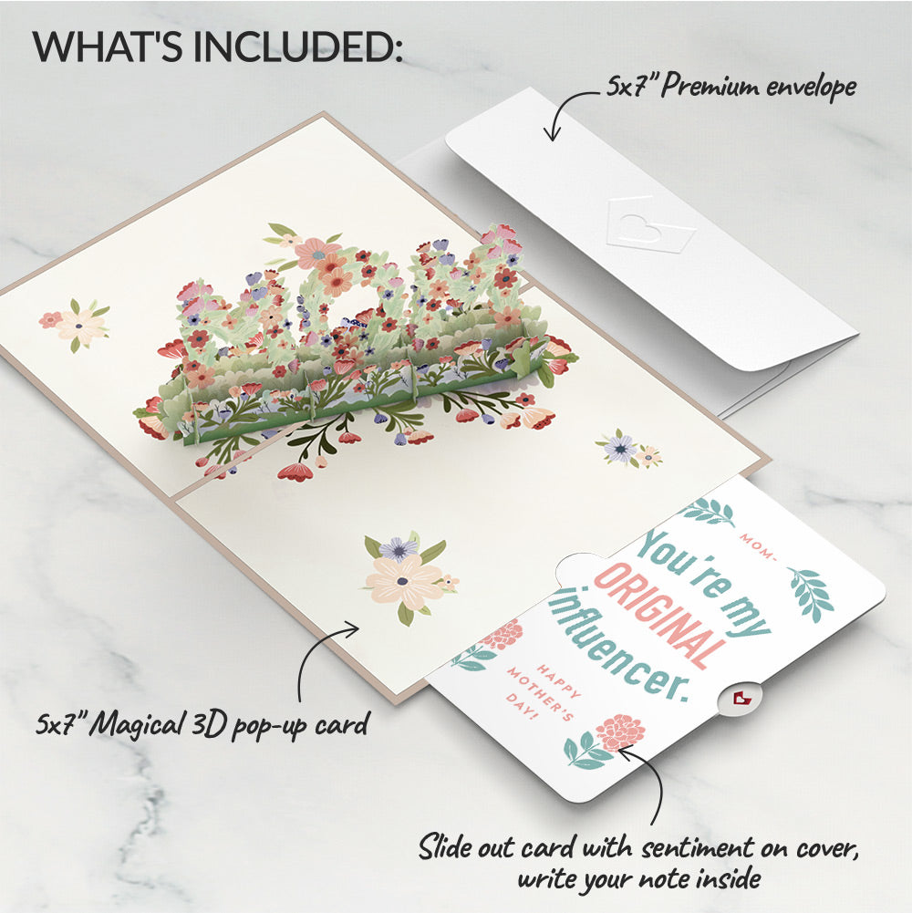 Floral Mom Mother’s Day Pop-Up Card and Original Bloom Tribute Sentiment Set for Mom