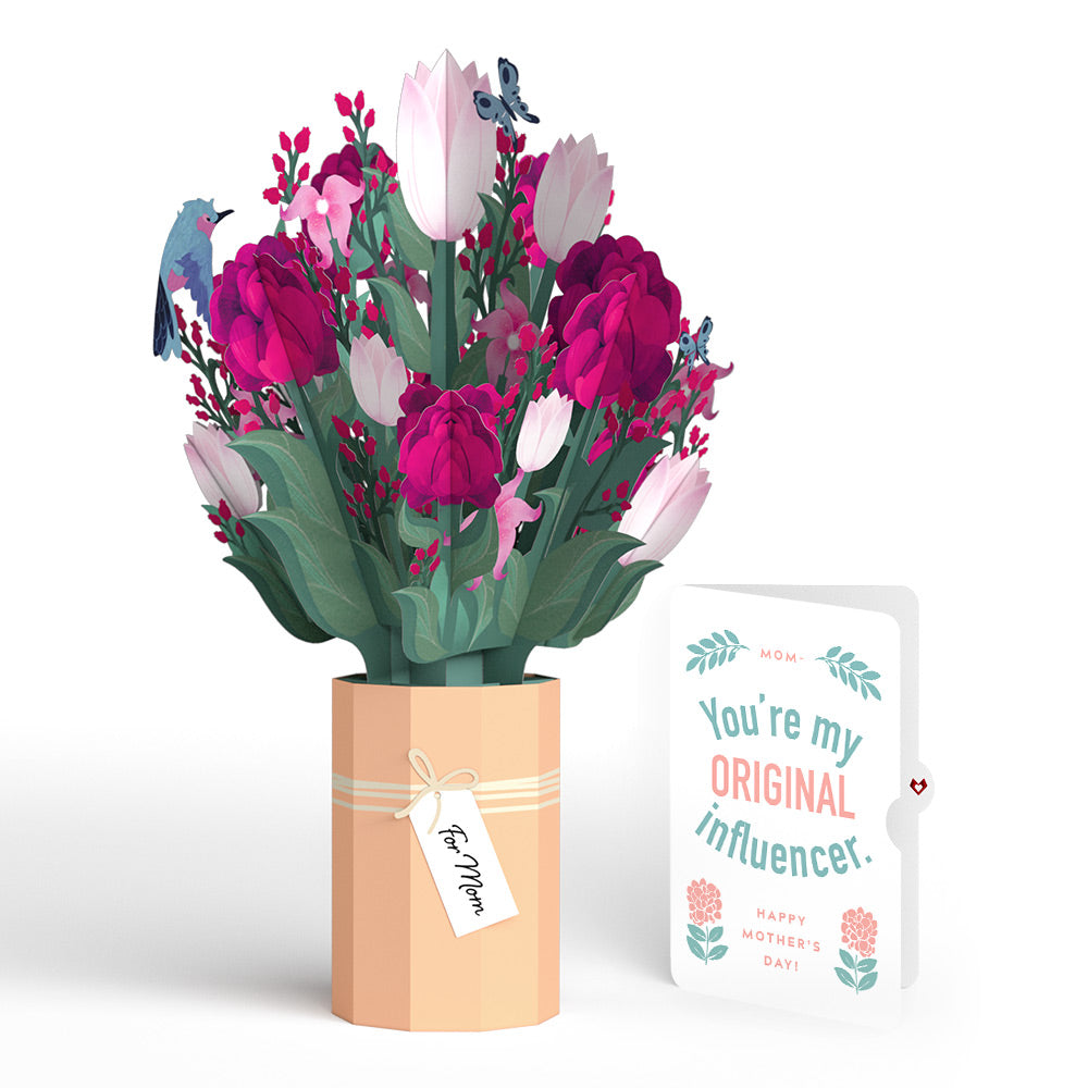 Mother’s Day Bouquet and Original Bloom Tribute Sentiment Set for Mom