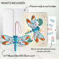 Peaceful Dragonfly Mother’s Day HeartFelt Charm Card™ and Original Bloom Tribute Sentiment Set for Mom