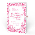 Sun-dappled Cherry Blossom Mother’s Day Suncatcher Bouquet and Blushing Garden Frame Sentiment Set for Mom