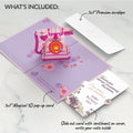 'Hey Mom' Vintage Phone Mother’s Day Music and Lights Pop-Up Card and Soft Neutral Bloom Sentiment Set for Mom