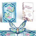 Stained Glass Butterfly Mother’s Day Light-Up Pop-Up Card and Soft Neutral Bloom Sentiment Set for Mom