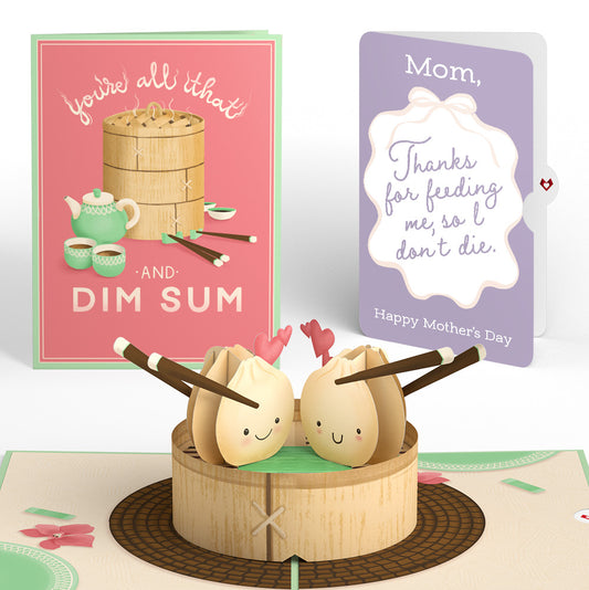 You're All That and Dim Sum Mother’s Day Pop-Up Card and Sentiment Set for Mom