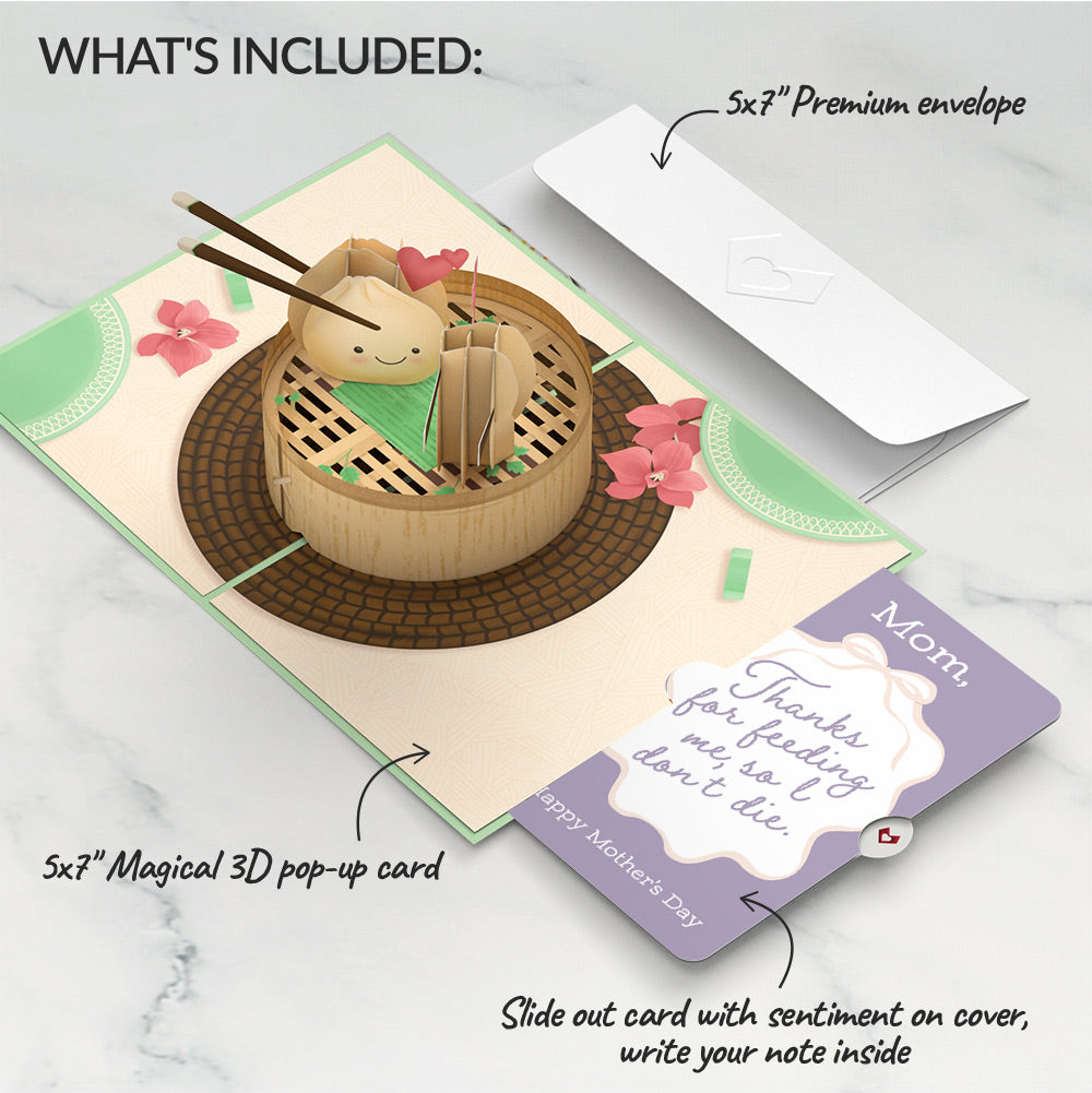 You're All That and Dim Sum Mother’s Day Pop-Up Card and Sentiment Set for Mom