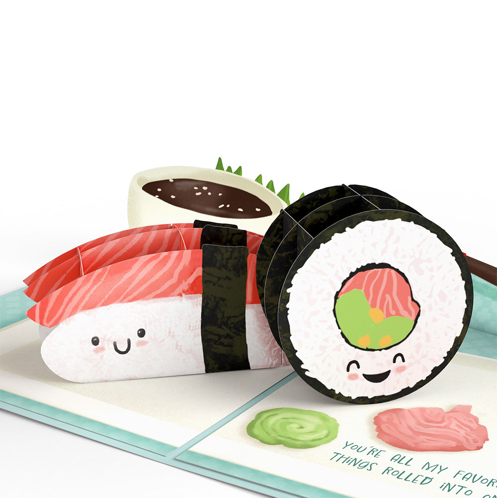 Soy Glad You're in My Life Sushi Mother’s Day Pop-Up Card and Sentiment Set for Mom