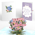 Happy Mother's Day Hydrangeas Pop-Up Card and Sentiment Set for Mom