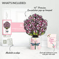 Sun-dappled Cherry Blossom Mother’s Day Suncatcher Bouquet and Sentiment Set for Mother-in-Law