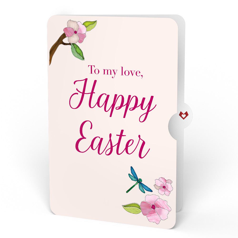Sun-dappled Cherry Blossom Easter Suncatcher Bouquet and Sentiment Set for My Love