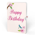 Sun-dappled Cherry Blossom Birthday Suncatcher Bouquet and Sentiment Set