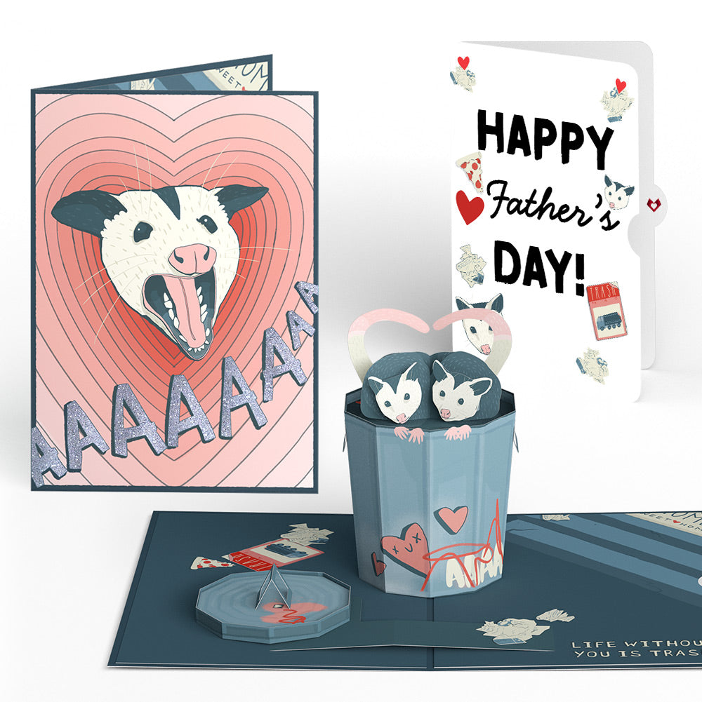 Life Without You Is Trash Possums Father’s Day Pop-Up Card and Sentiment Set