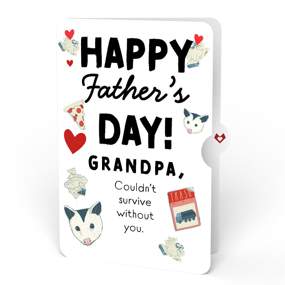 Life Without You Is Trash Possums Father’s Day Pop-Up Card and Sentiment Set for Grandfather