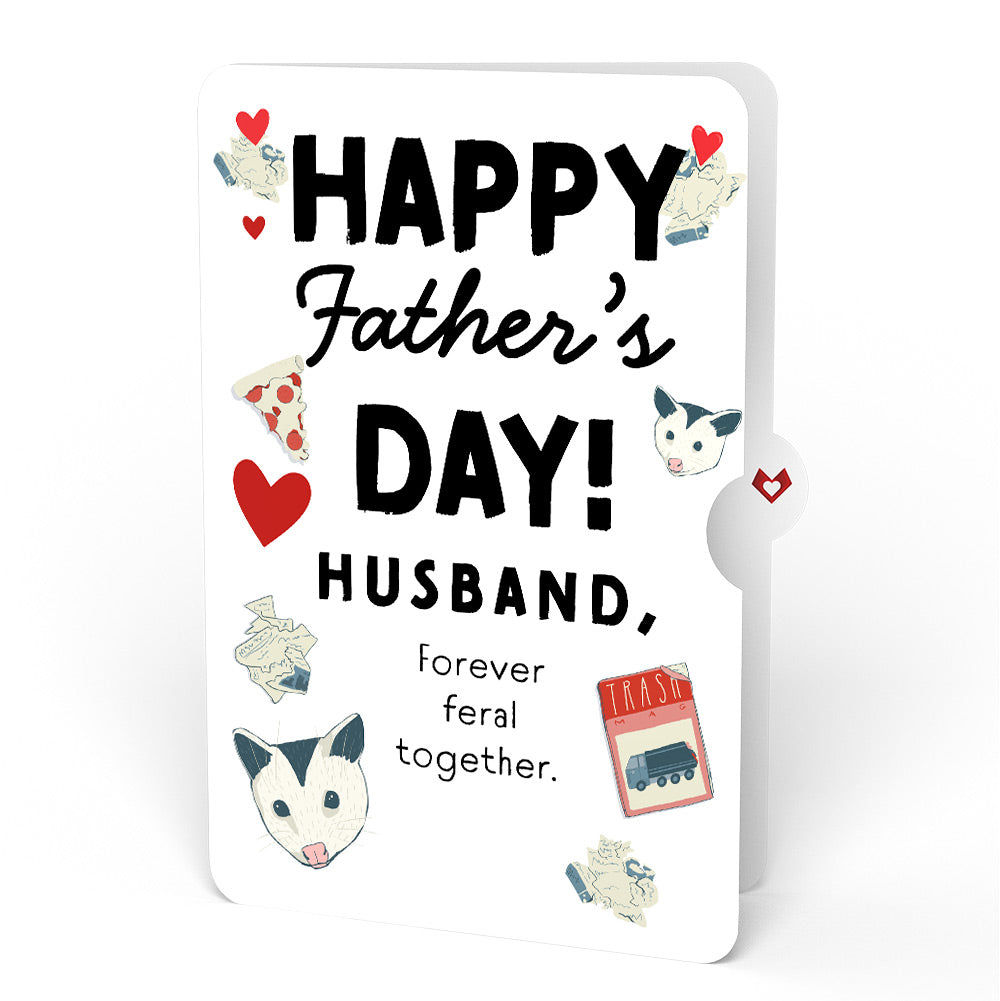 Life Without You Is Trash Possums Father’s Day Pop-Up Card and Sentiment Set for Husband