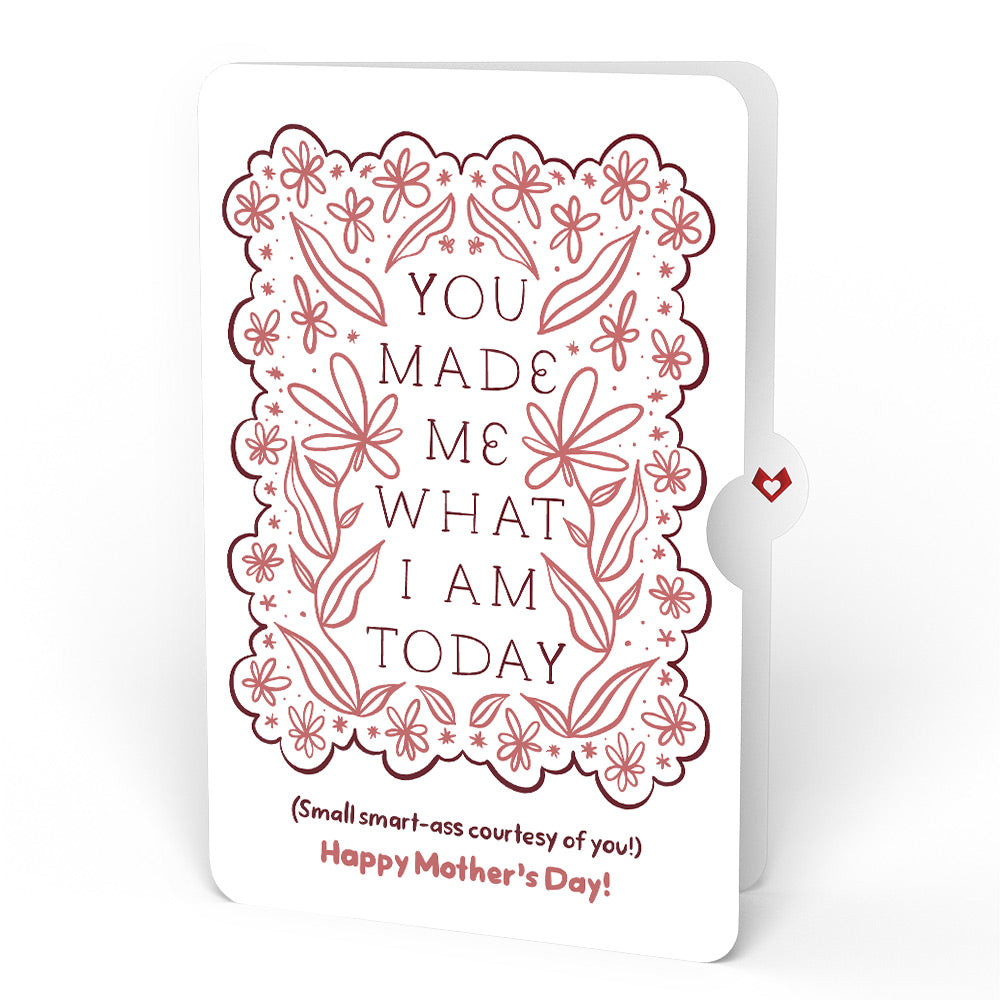 Gilded Daffodil Mother’s Day Luxe Bouquet and Folk Floral Gratitude Sentiment Set for Mom