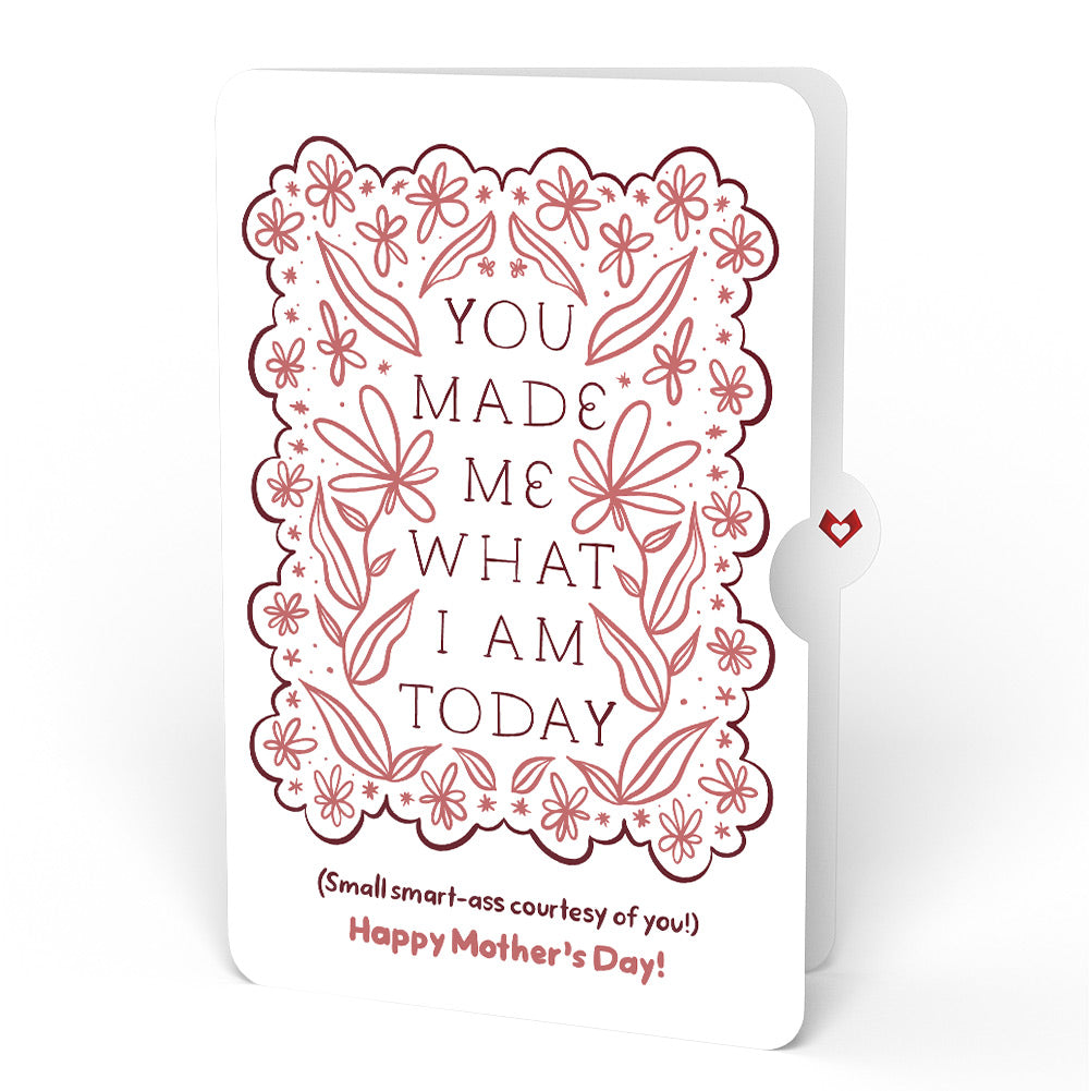 Home Is Where Mom Is Mother’s Day Light-Up Pop-Up Card and Folk Floral Gratitude Sentiment Set for Mom
