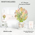 Opulent Rose Mother’s Day Luxe Bouquet and Retro Bloom Sass Sentiment Set for Mom
