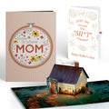 Home Is Where Mom Is Mother’s Day Light-Up Pop-Up Card and Retro Bloom Sass Sentiment Set for Mom