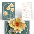 Daffodils in Bloom Mother’s Day Pop-Up Card and Retro Bloom Sass Sentiment Set for Mom