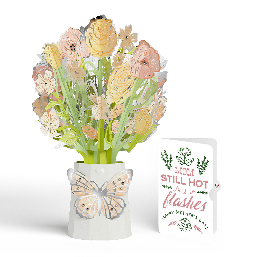 Opulent Rose Mother’s Day Luxe Bouquet and Playful Herb Garden Sentiment Set for Mom