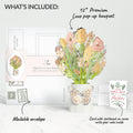 Opulent Rose Mother’s Day Luxe Bouquet and Playful Herb Garden Sentiment Set for Mom