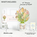 Opulent Rose Mother’s Day Luxe Bouquet and Sunny Sarcasm Garden Sentiment Set for Mom