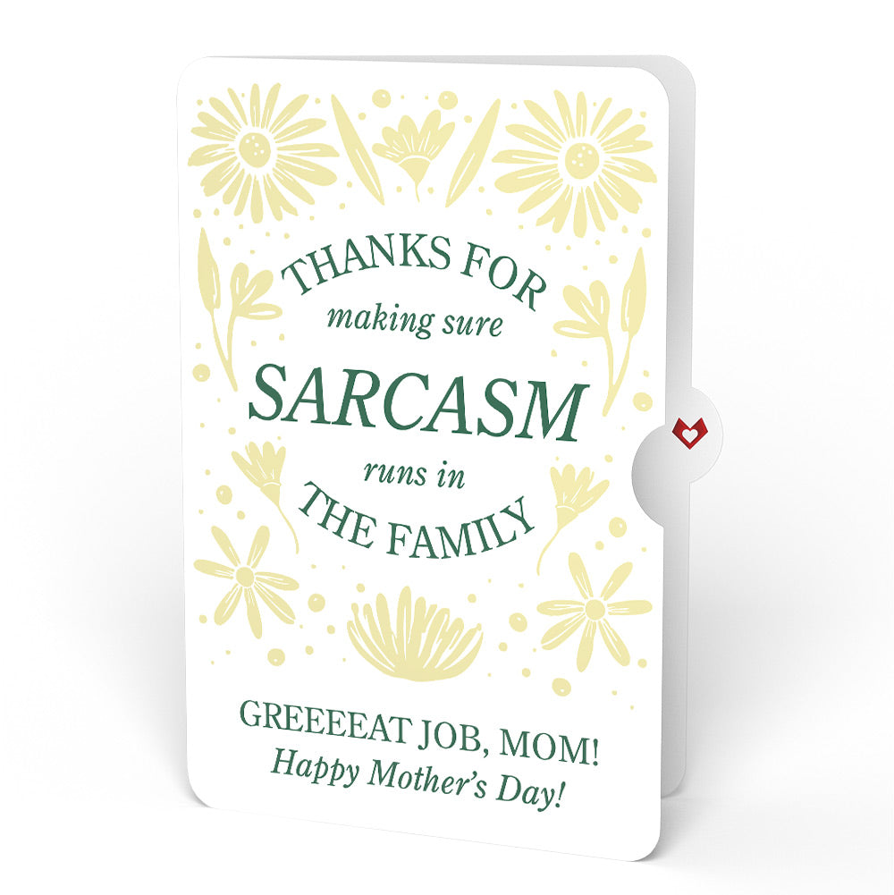 Home Is Where Mom Is Mother’s Day Light-Up Pop-Up Card and Sunny Sarcasm Garden Sentiment Set for Mom
