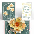 Daffodils in Bloom Mother’s Day Pop-Up Card and Sunny Sarcasm Garden Sentiment Set for Mom