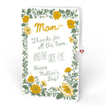 Novel Day Mother’s Day Petal Pressed™ Bookmark Card and Golden Wildflower Frame Sentiment Set for Mom