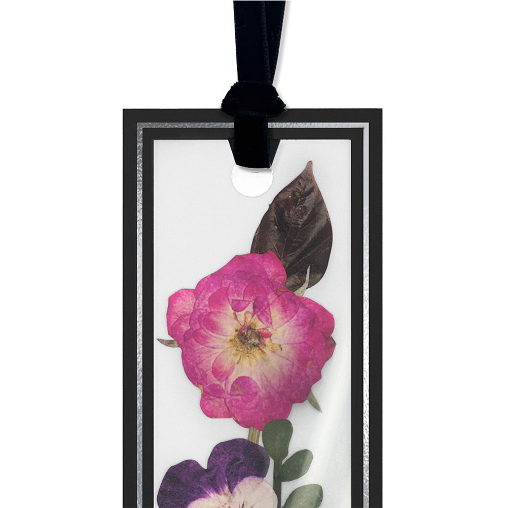 Novel Day Mother’s Day Petal Pressed™ Bookmark Card and Folk Art Bloom Sentiment Set for Mom