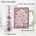 Our Story Mother’s Day Petal Pressed™ Bookmark Card and Golden Wildflower Frame Sentiment Set for Mom