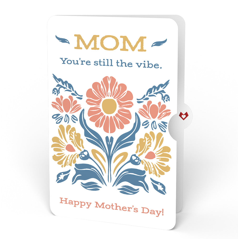 Our Story Mother’s Day Petal Pressed™ Bookmark Card and Folk Art Bloom Sentiment Set for Mom