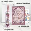 Our Story Mother’s Day Petal Pressed™ Bookmark Card and Folk Art Bloom Sentiment Set for Mom