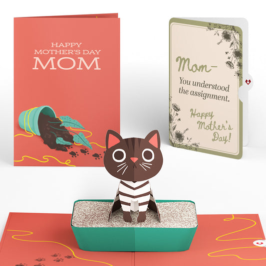 Thanks for Putting Up with My Crap Mother’s Day Pop-Up Card and Vintage Sketch Garden Sentiment Set for Mom
